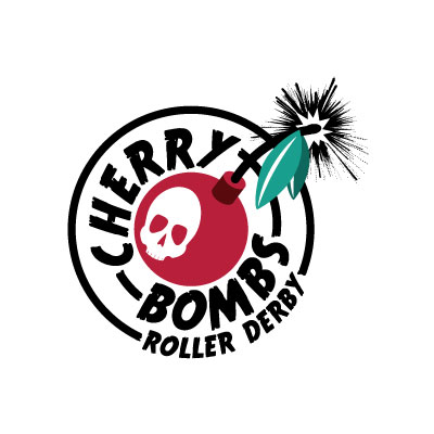 Cherry Bombs Roller Derby Logo